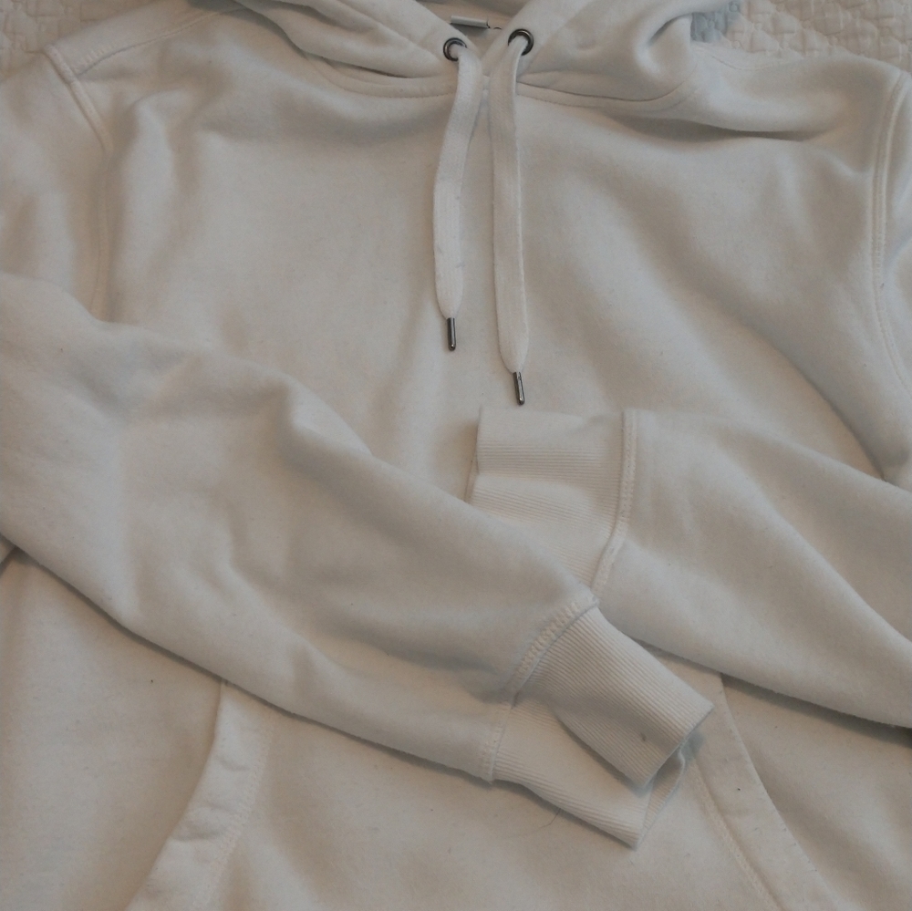🤓 White hoodie, Amazon Essentials unisex, size L